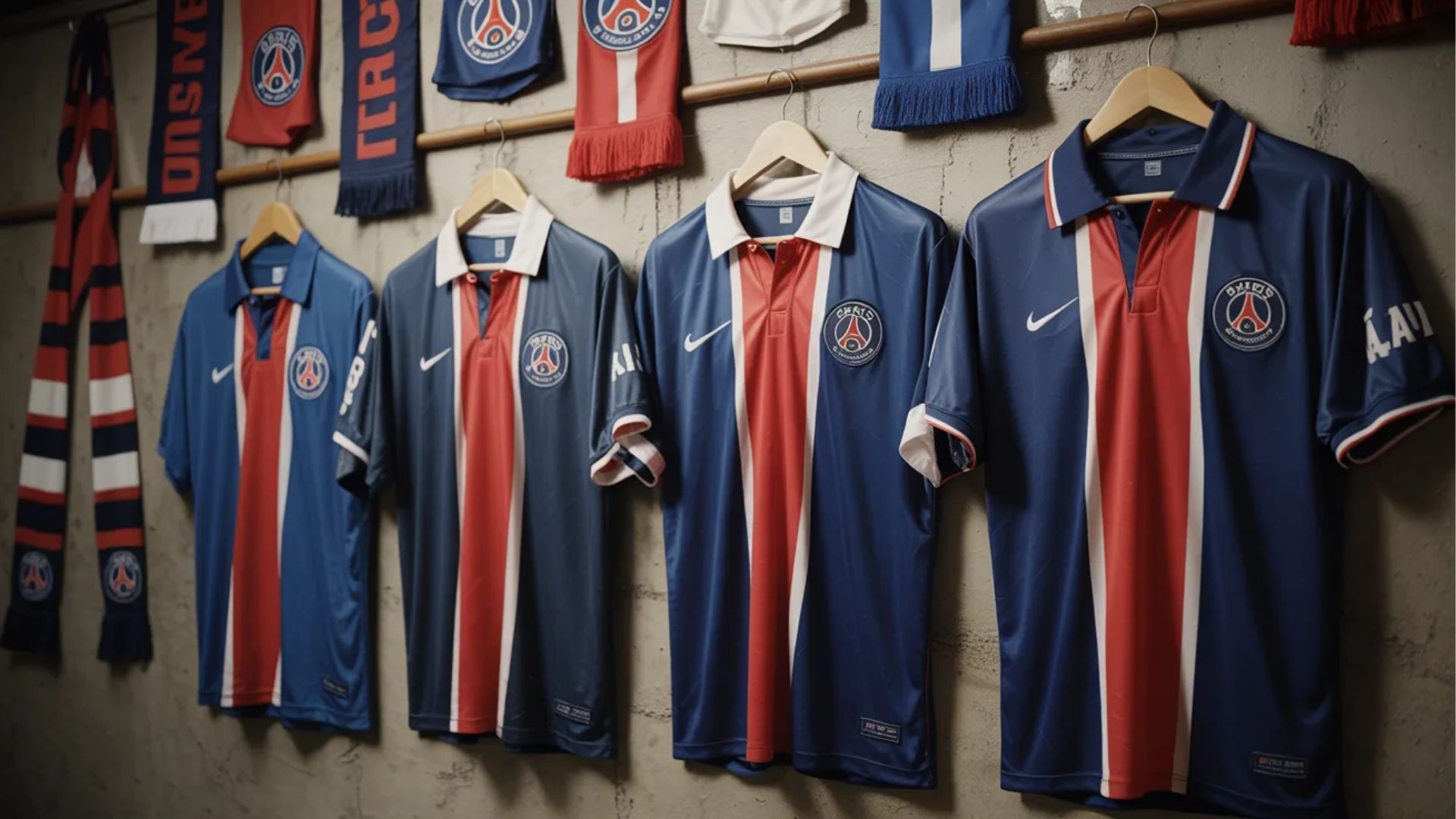 L&rsquo;évolution stylistique des équipements du Paris Saint-Germain à travers les décennies